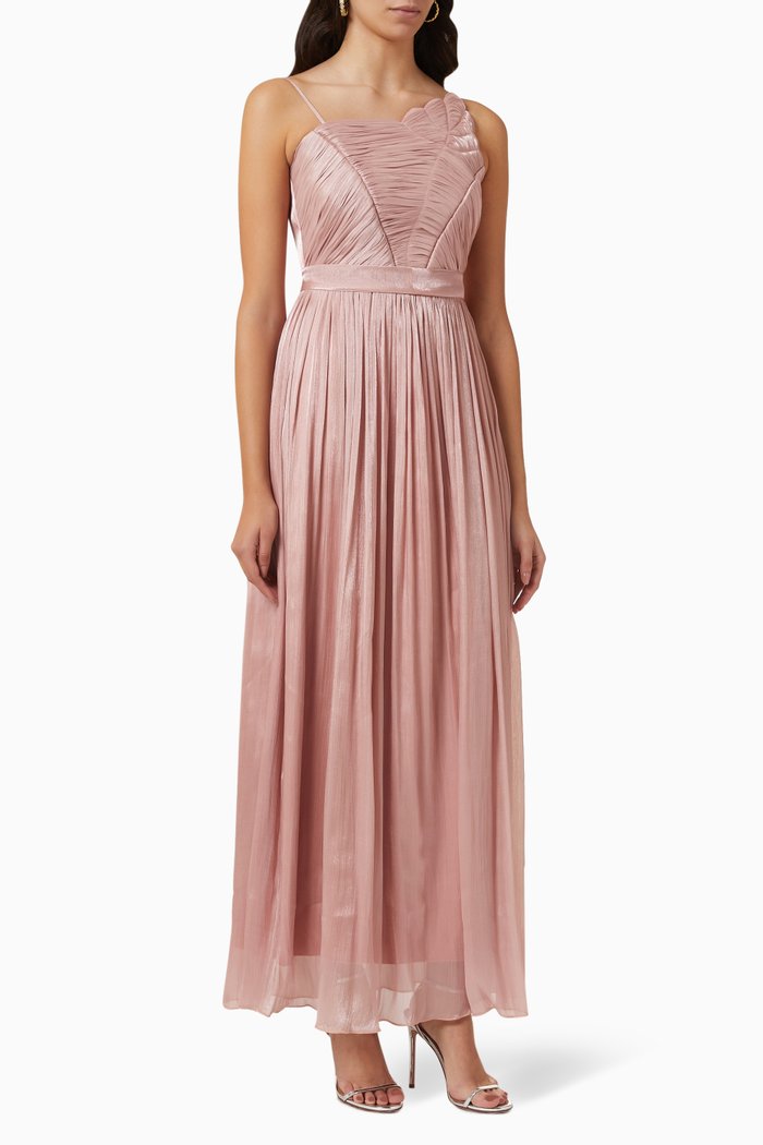 

Gathered Maxi Dress, Pink