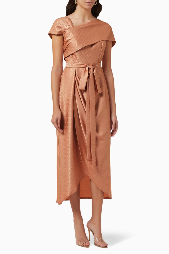 

Belted Midi Dress, Pink