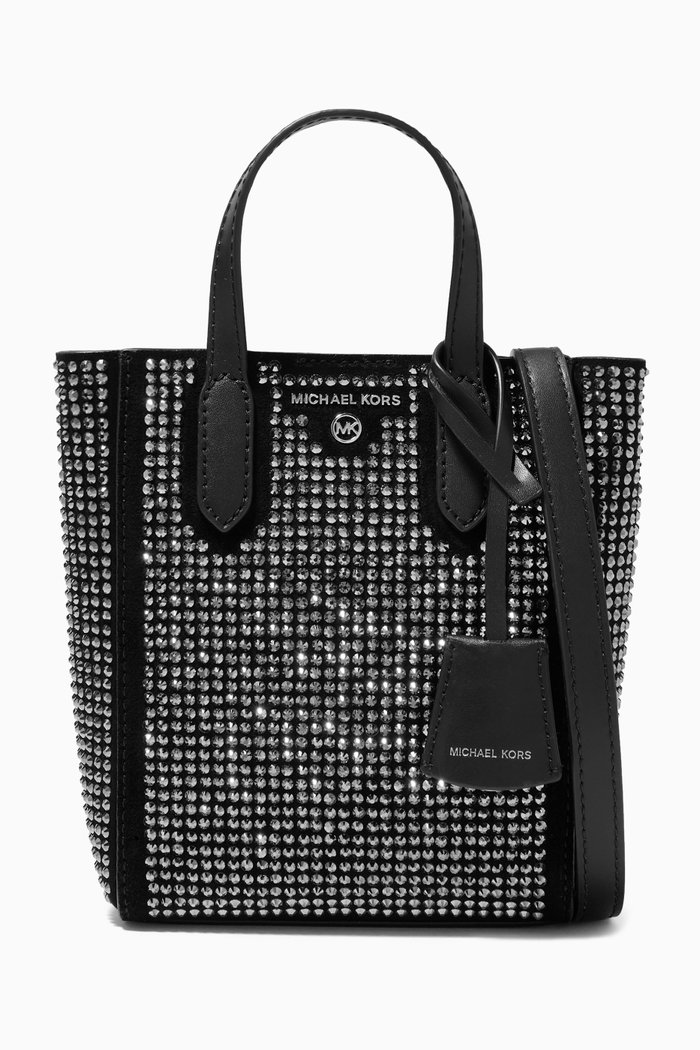 Sinclair XS Crossbody Bag in Crystal Suede, Black
