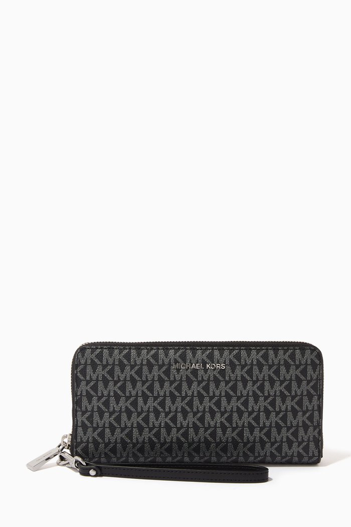 

Large Continental Wallet in Canvas, Multicolour