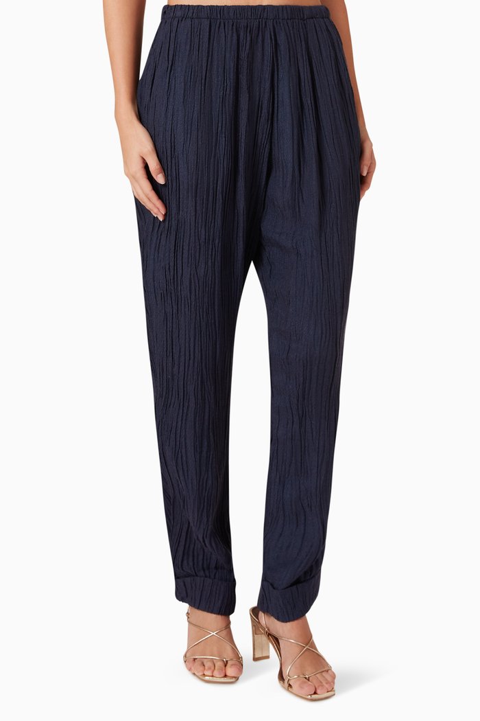 

Talon Pants in Bamboo & Silk-blend, Blue