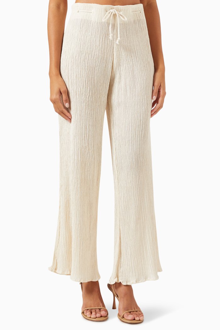 

Zamia Pants in Peace Silk & Bamboo, White