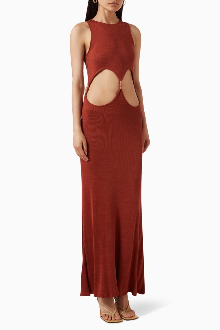 

Palmera Maxi Dress in OEKO-TEX® Bamboo, Red