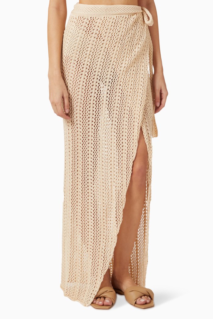 

Kirra Skirt in Cotton Knit, White
