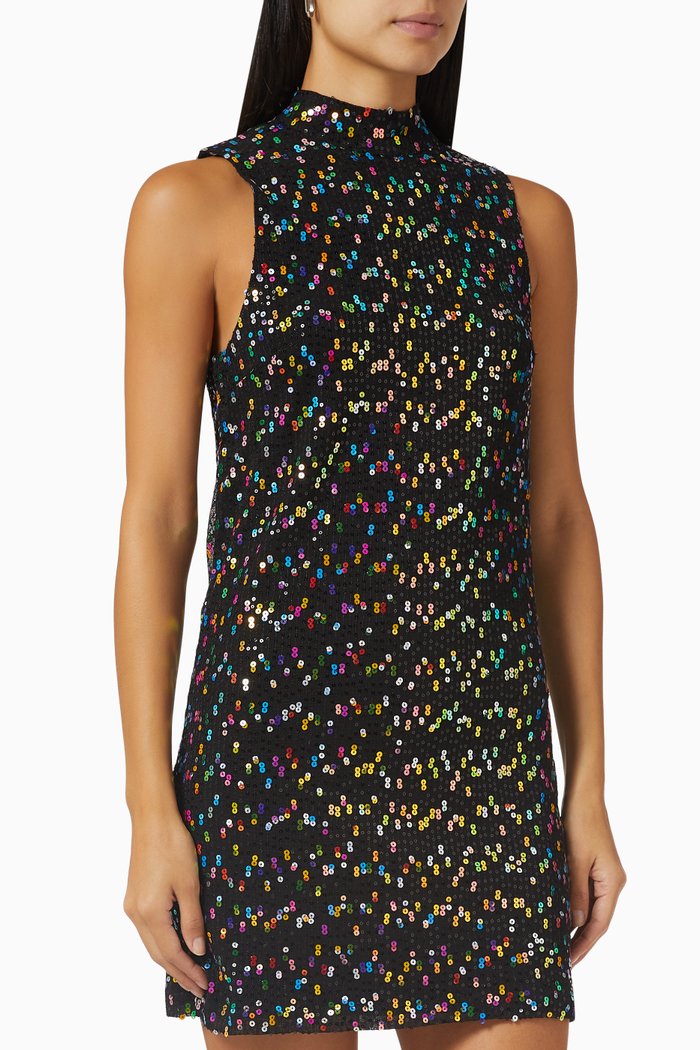 

Emily Sequin-embellished Mini Dress in Tulle, Multicolour