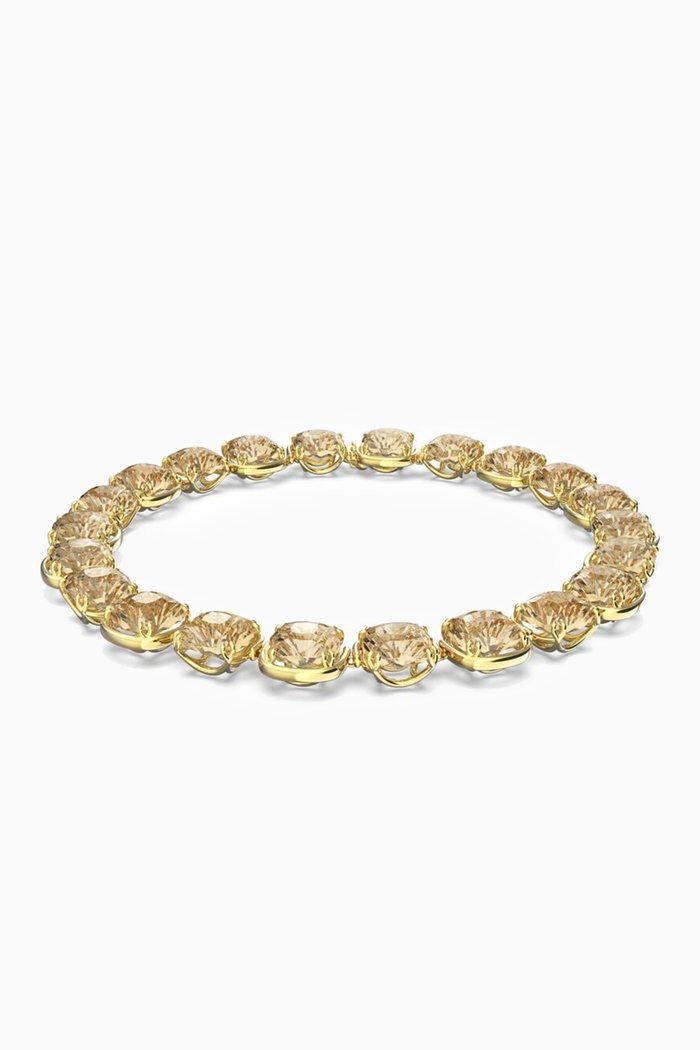 Harmonia Crystal Choker in Gold-plated Metal, Yellow