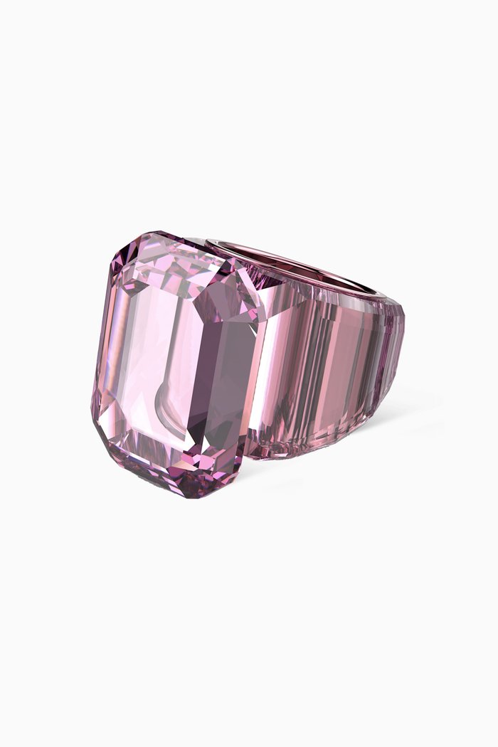 

Lucent Crystal Cocktail Ring, Purple
