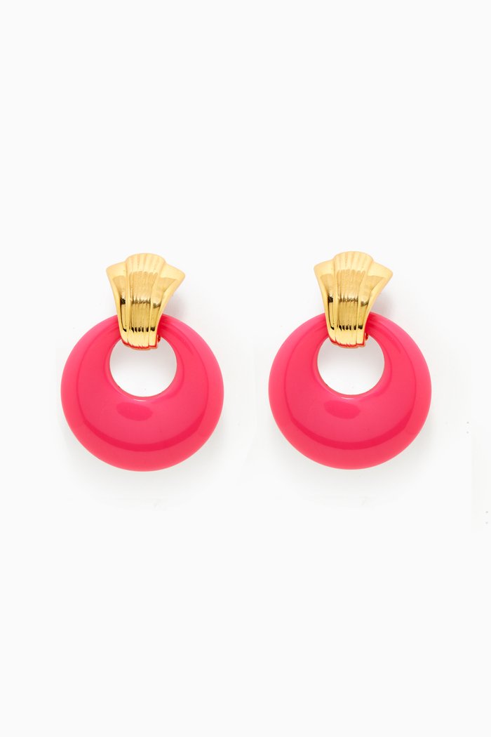 

1990s Vintage Kenneth Jay Lane Interchangeable Earrings, Gold