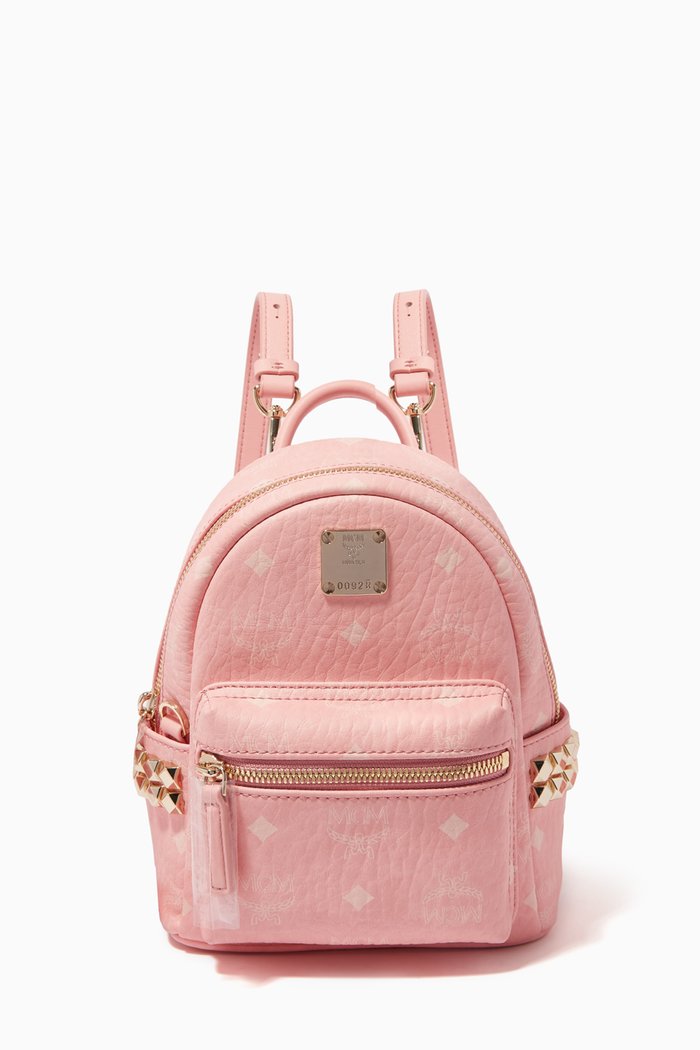 

Stark Bebe Boo Backpack in Coated Canvas, Pink