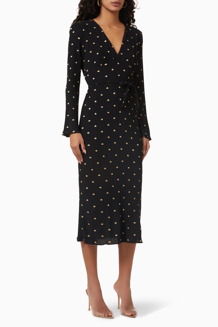 

Celeste Convertible Midi Dress, Black