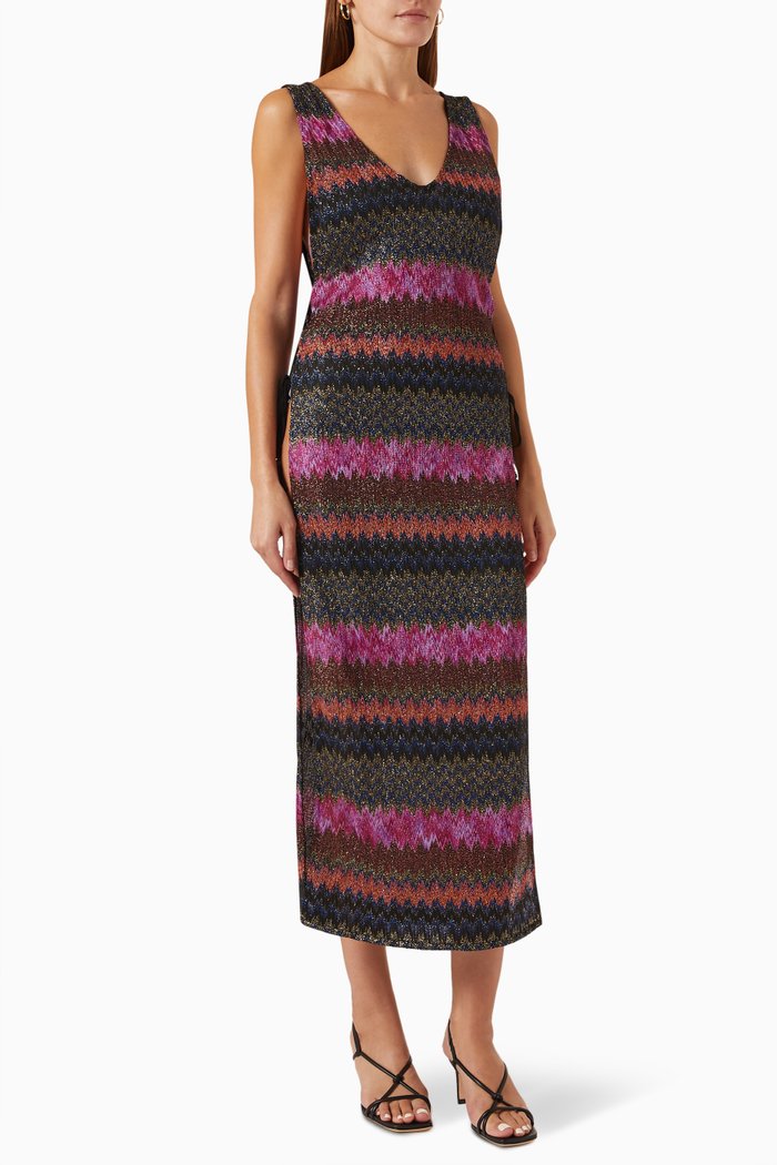

Ariel Joy Midi Coverup in Shimmer Lace, Pink