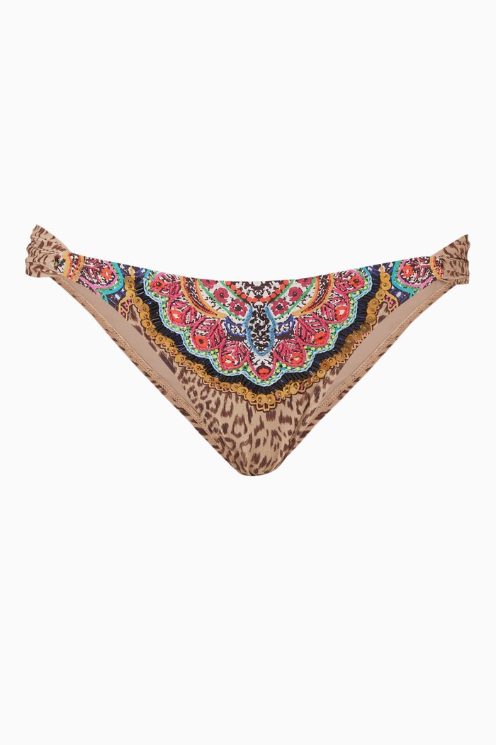

Raja Embroidered Fanned Bikini Briefs, Multicolour
