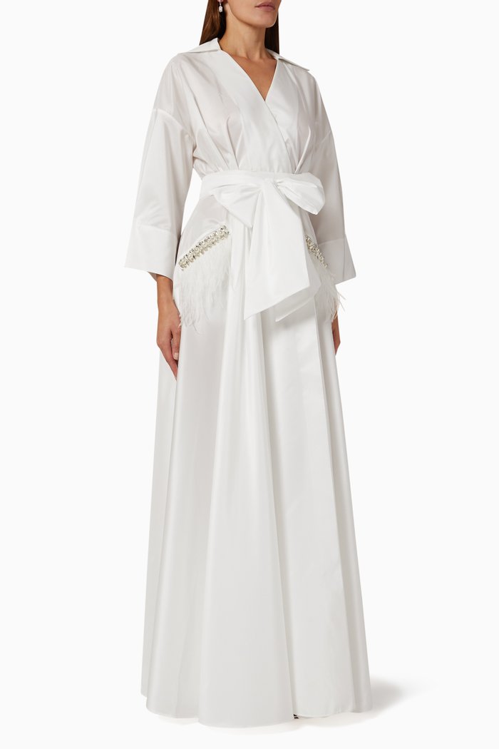 

Collared Maxi Dress, White