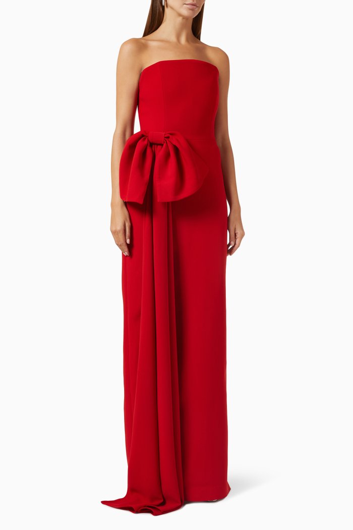 

Bow Maxi Dress, Red