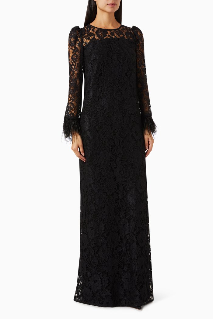 

Dantel Dress in Lace, Black