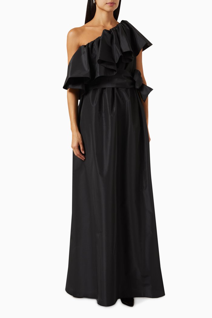 

Linda Dress in Taffeta, Black
