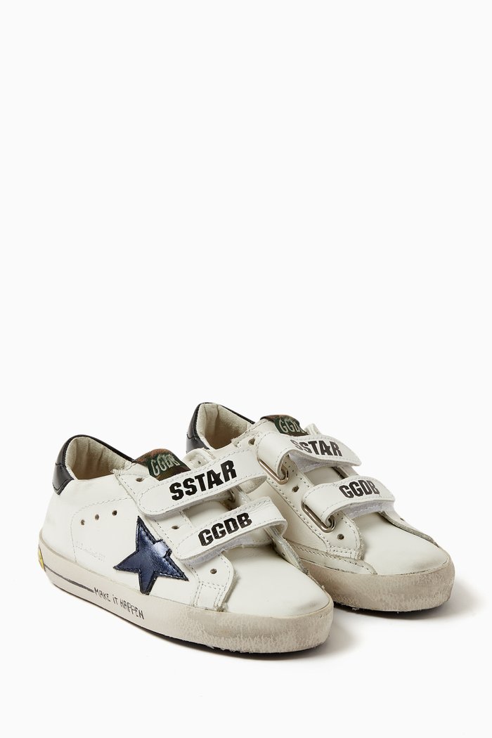 

Old School Sneakers in Calf Leather, White