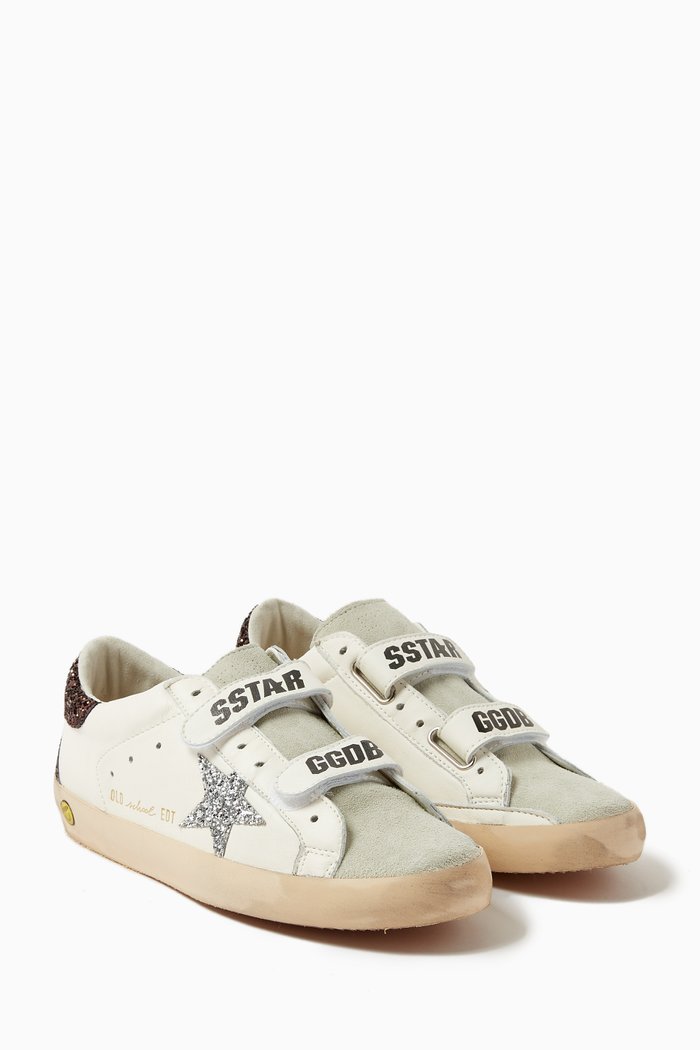 

Old School Sneakers in Nappa Leather & Suede, White