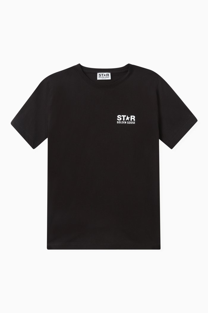

Graphic Logo-print T-shirt in Cotton, Black