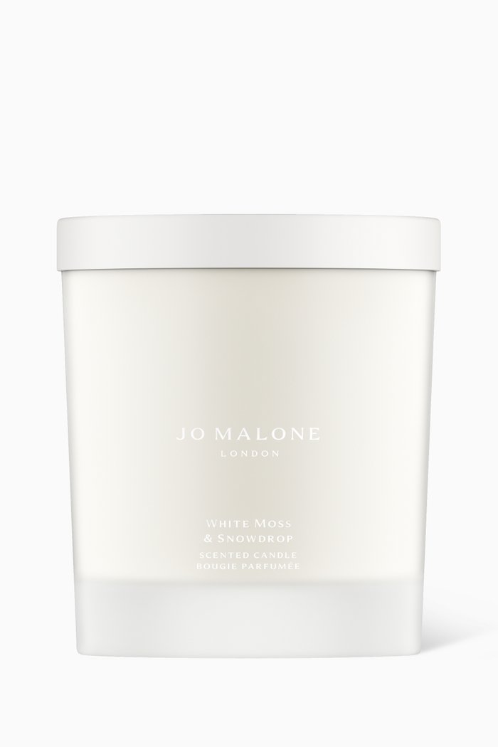 White Moss & Snowdrop Candle, 200g, Colourless