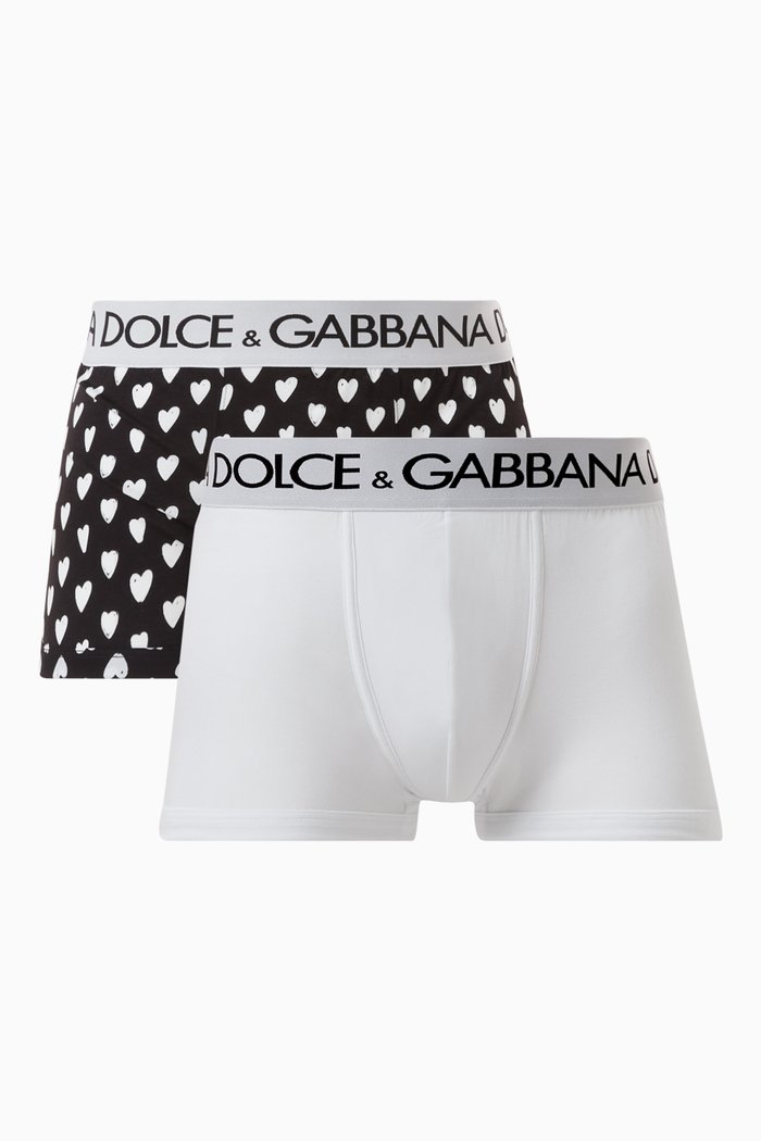 

Logo Boxers in Cotton Stretch, Set of 3, Black