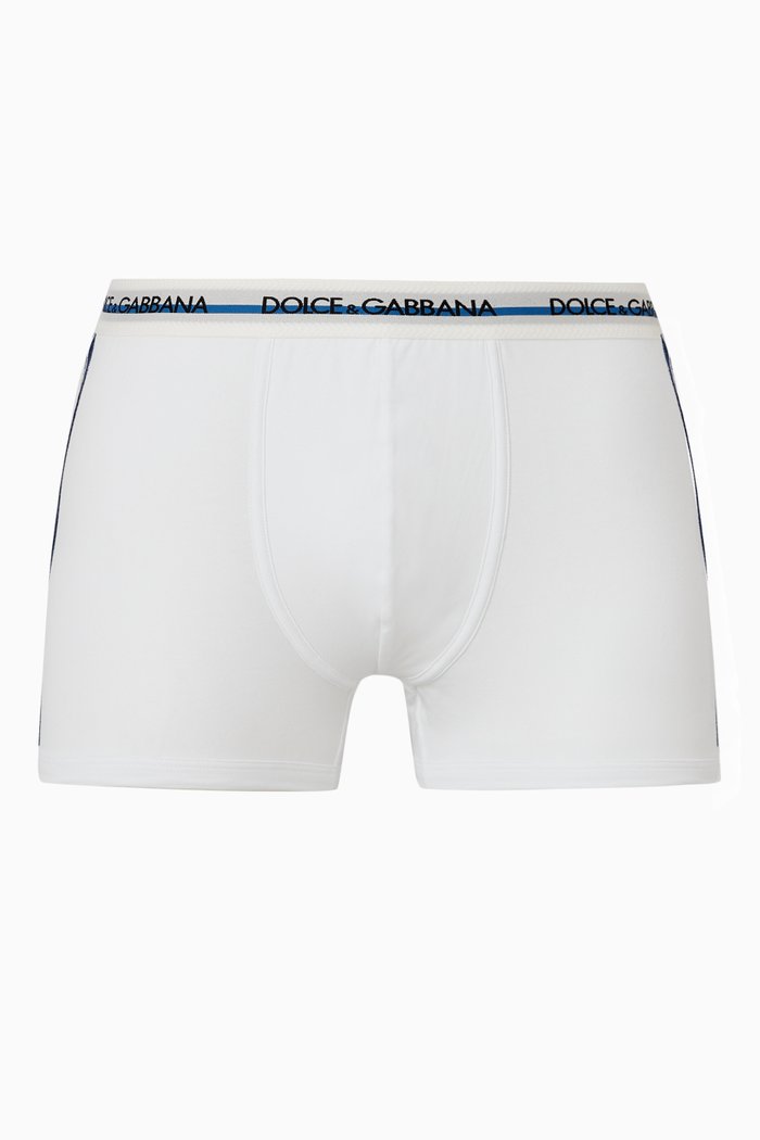 

Logo Boxers in Cotton Jersey, White