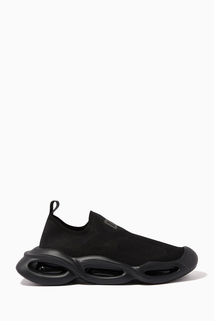 

Wave Sneakers in Stretch Mesh, Black