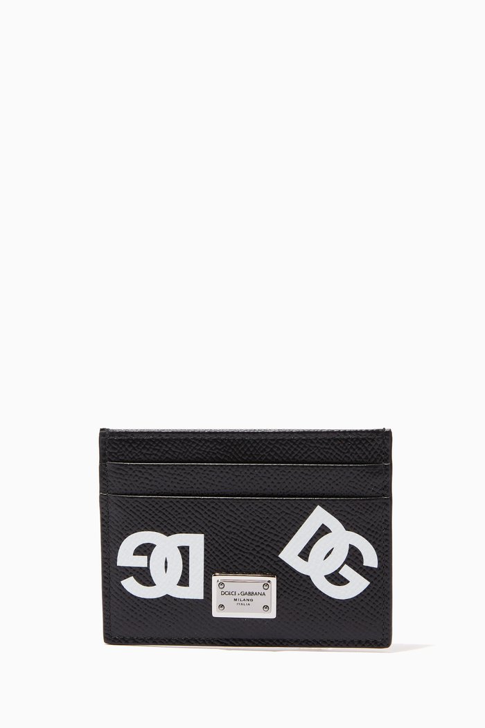 

Logo Cardholder in Leather, Black