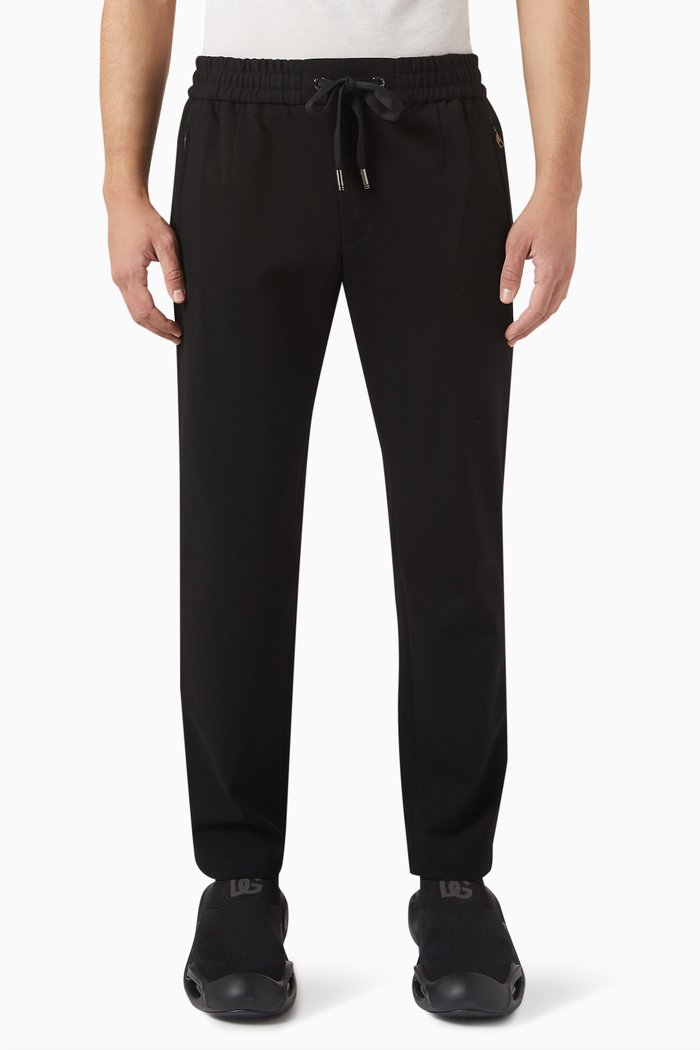

Essentials Logo-detail Joggers in Viscose Blend, Black