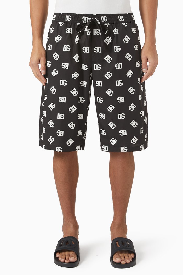 

Jogging Shorts in Cotton Poplin, Black