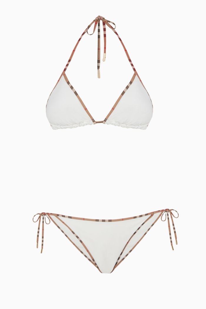 

Triangle Bikini Set in Stretch-nylon, White