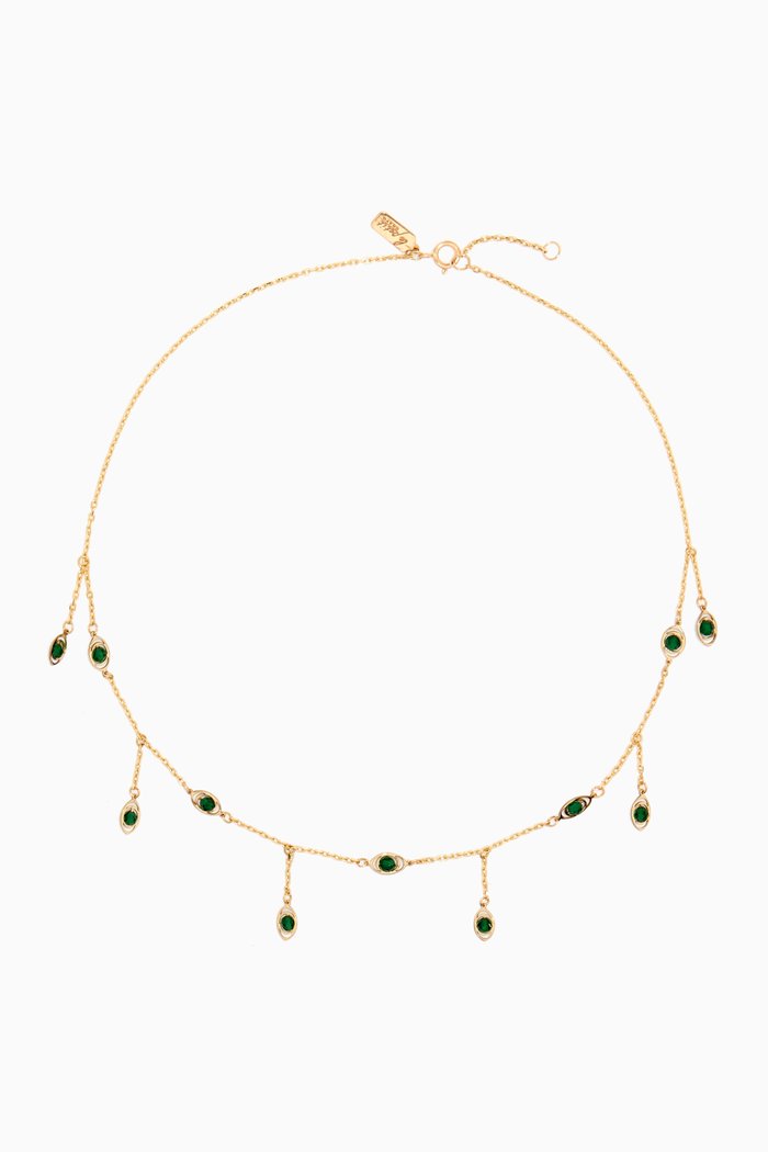 

Drops Malachite Choker in 18kt Yellow Gold