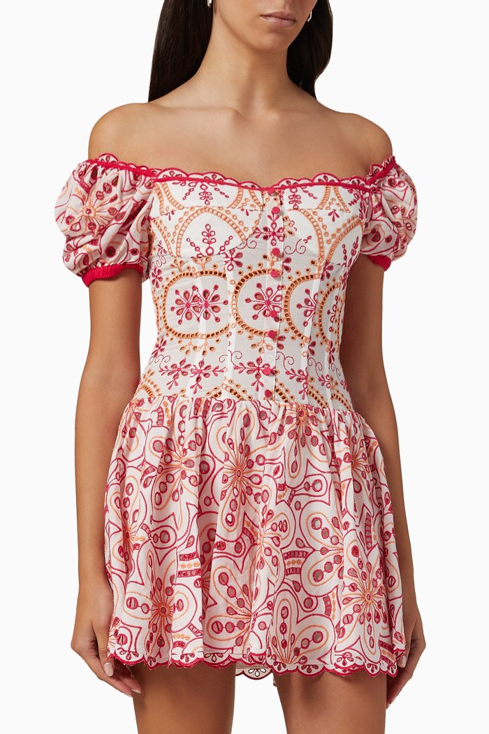 

Yara Mini Dress in Cotton, Multicolour