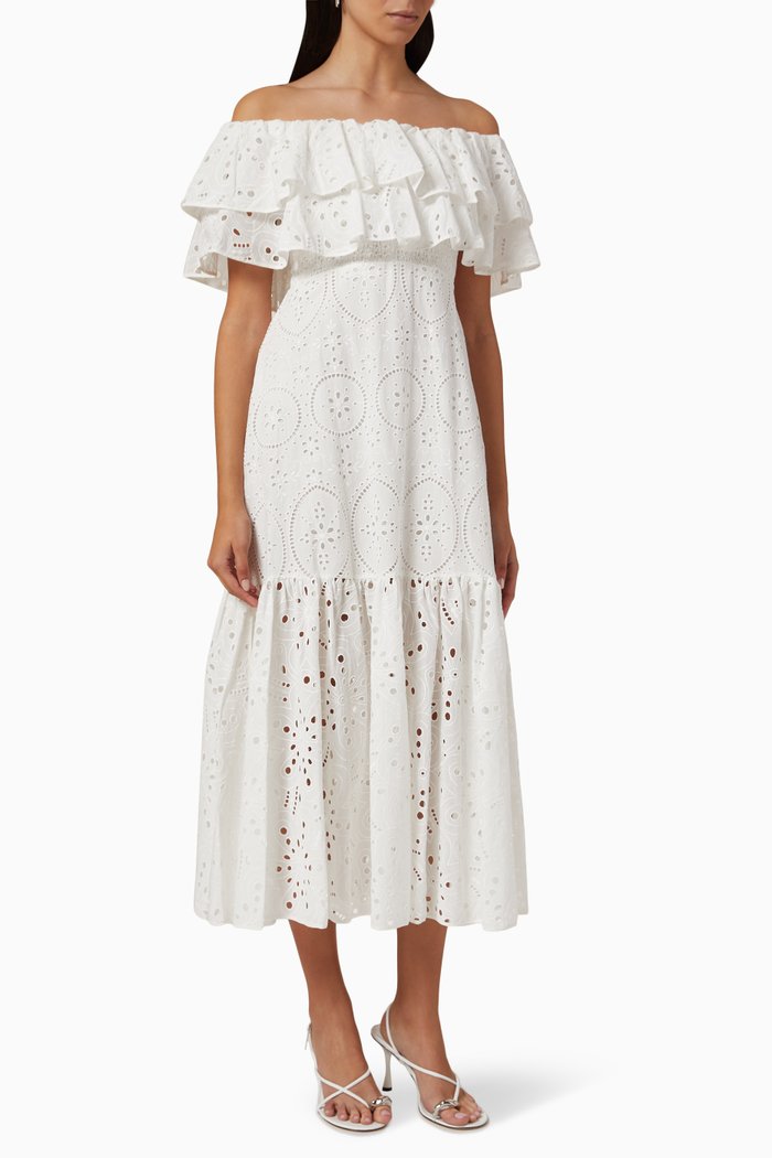 

Isabella Dress in Cotton, White