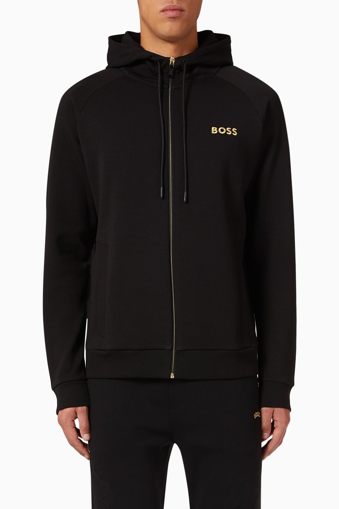 

Logo Hoodie in Cotton, Black