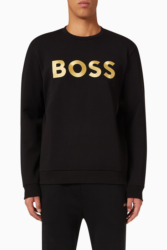 

Logo Sweatshirt in Cotton, Black