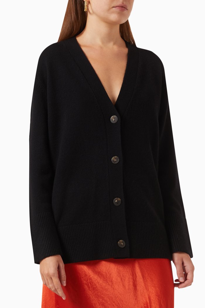 

Weekend Cardigan in Wool, Black