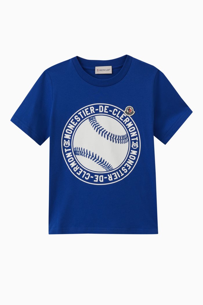 

Baseball Logo T-shirt in Cotton, Blue