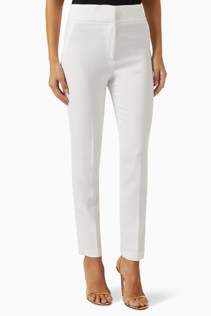 

Slim-fit Cropped Pants, White