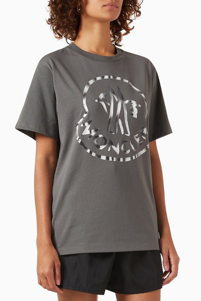 

Logo-print T-shirt in Cotton, Grey