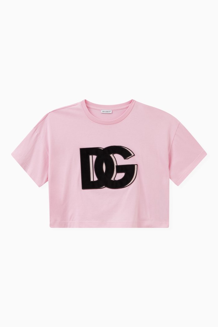 

Maxi-logo T-shirt in Cotton Jersey, Pink