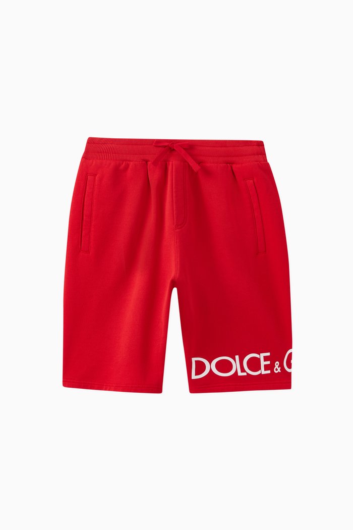 

Logo-print Sweatshorts in Cotton-jersey, Red