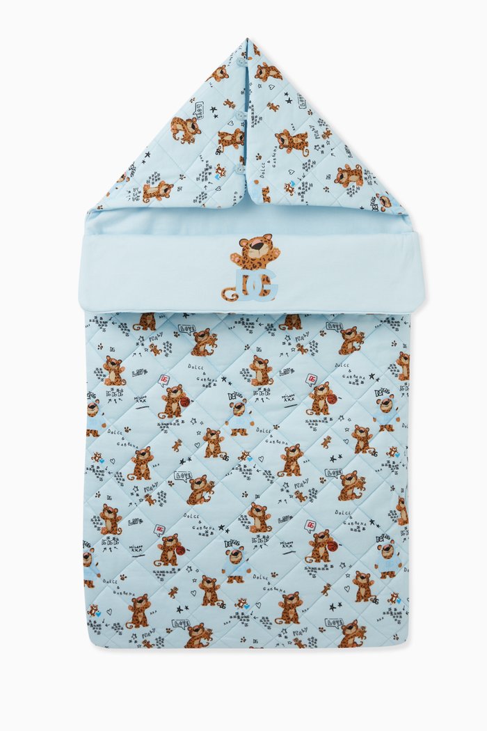 

DG Tiger Print Sleeping Bag in Cotton, Blue