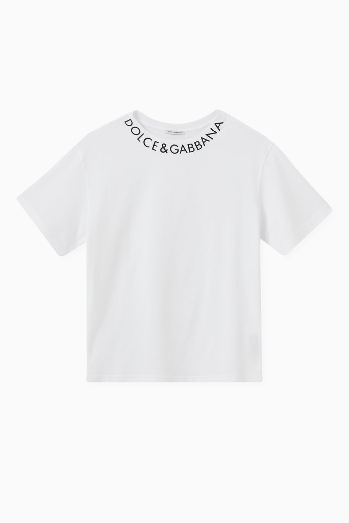 

Collar Logo T-shirt in Cotton, White