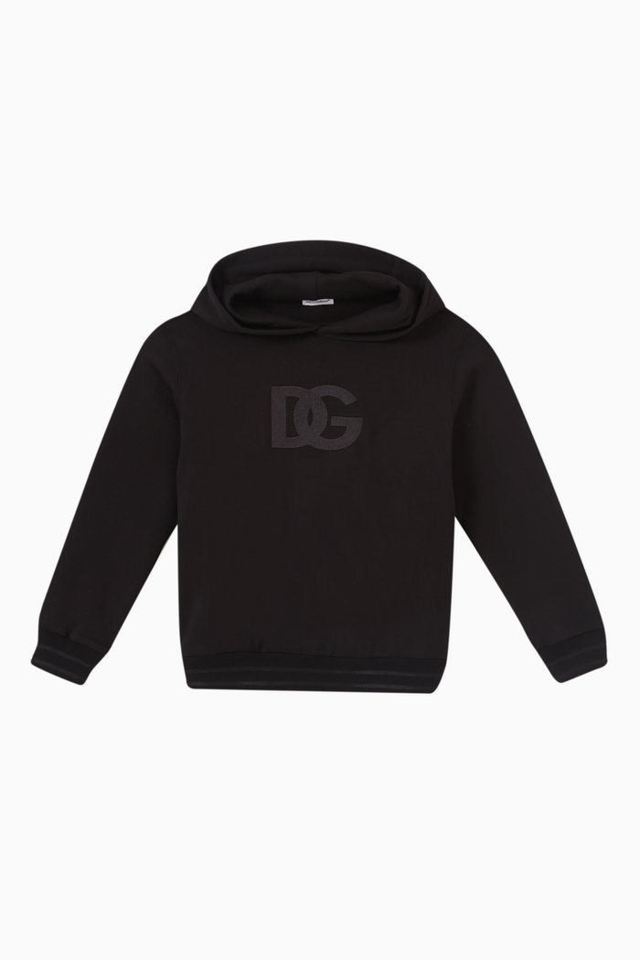 

Logo Hoodie in Cotton, Black