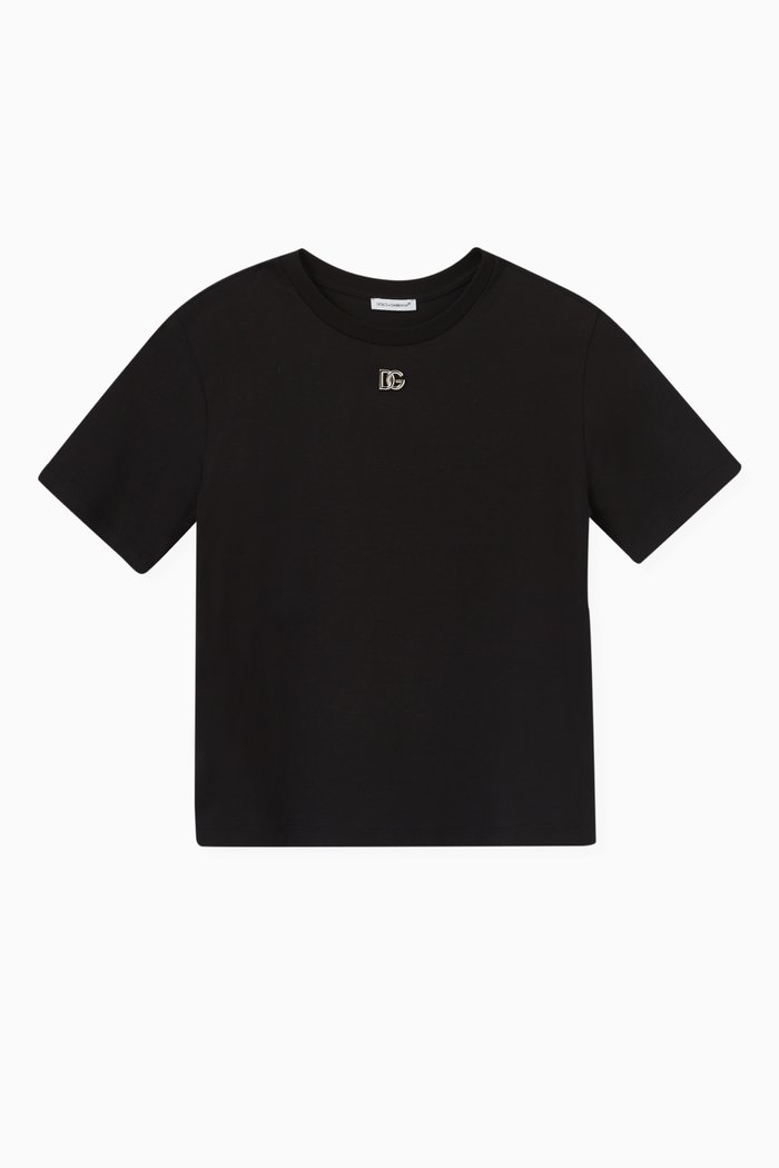 

Metal Logo T-shirt in Cotton, Black