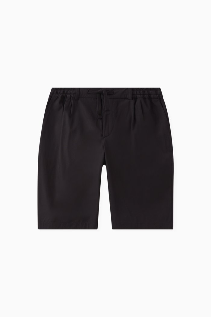 Logo Shorts in Cotton, Black