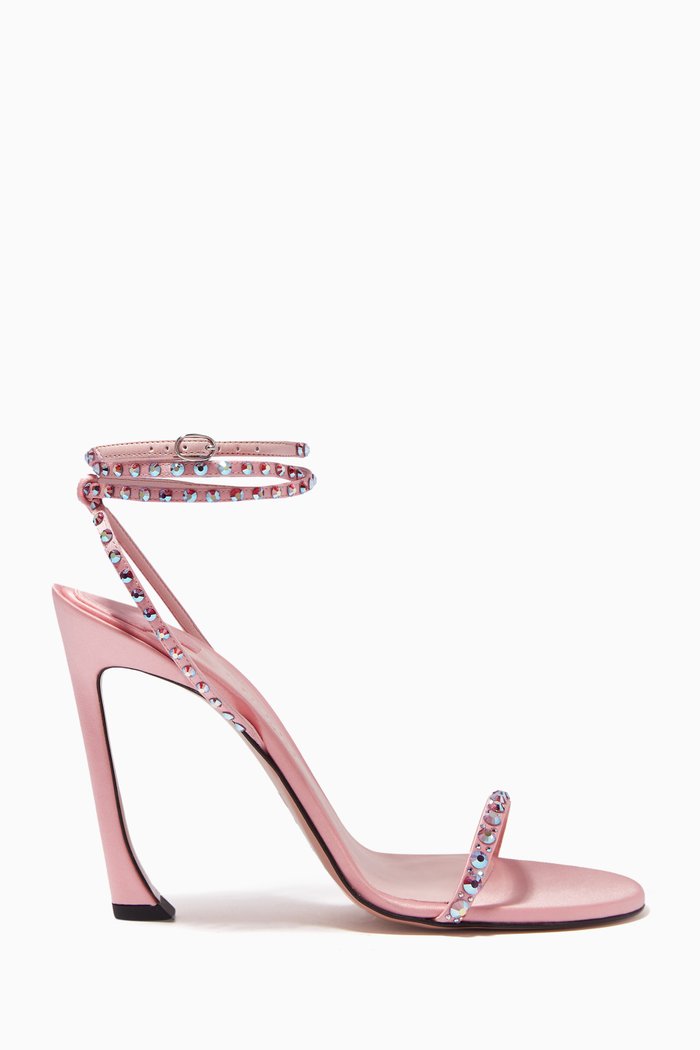 

Fade 100 Lace-up Sandals in Satin, Pink