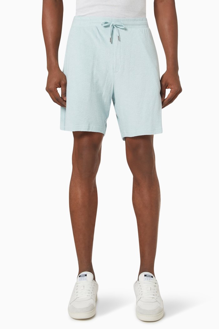 

Augusto Sweatshorts in Cotton-linen Lyocell Blend, Blue