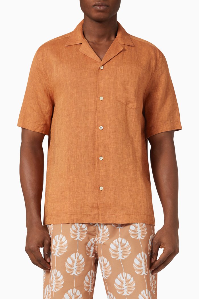 

Angelo Shirt in Linen, Neutral